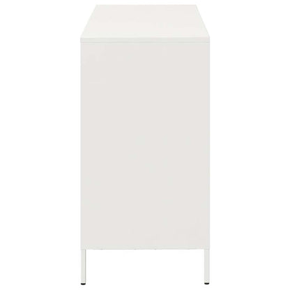 vidaXL Sideboard White 101.5x39x73.5 cm Cold-rolled Steel