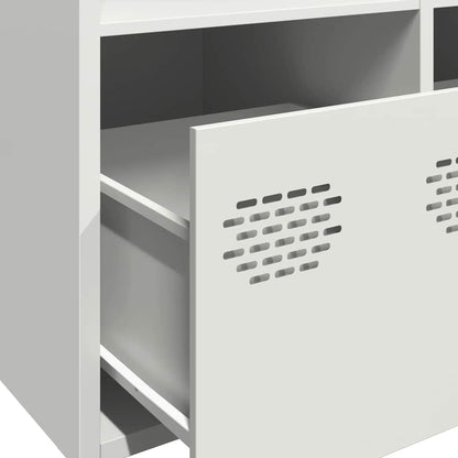 vidaXL Sideboard White 101,5x39x73,5 cm Cold-rolled Steel
