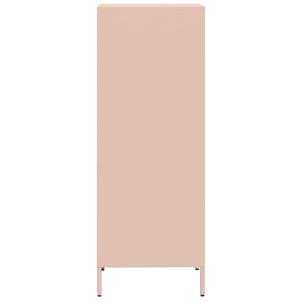 vidaXL Highboard Pink 35x39x103,5 cm Steel