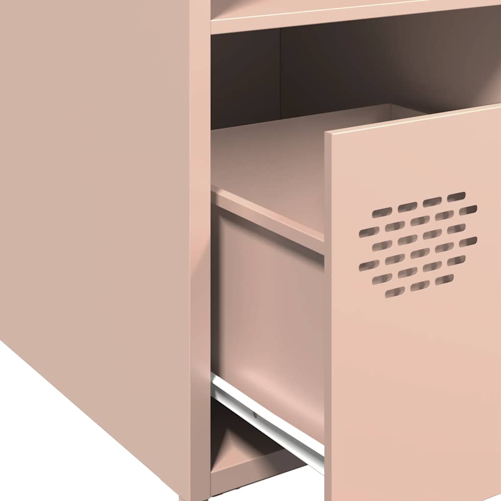 vidaXL Highboard Pink 35x39x103,5 cm Steel