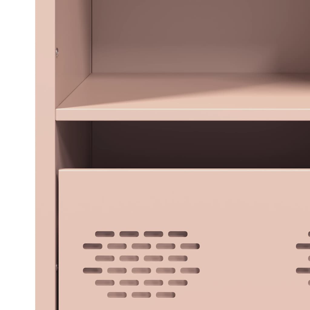 vidaXL Highboard Pink 35x39x103,5 cm Steel