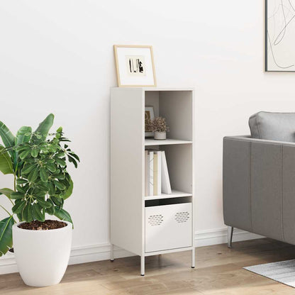 vidaXL Highboard White 35x39x103,5 cm Steel
