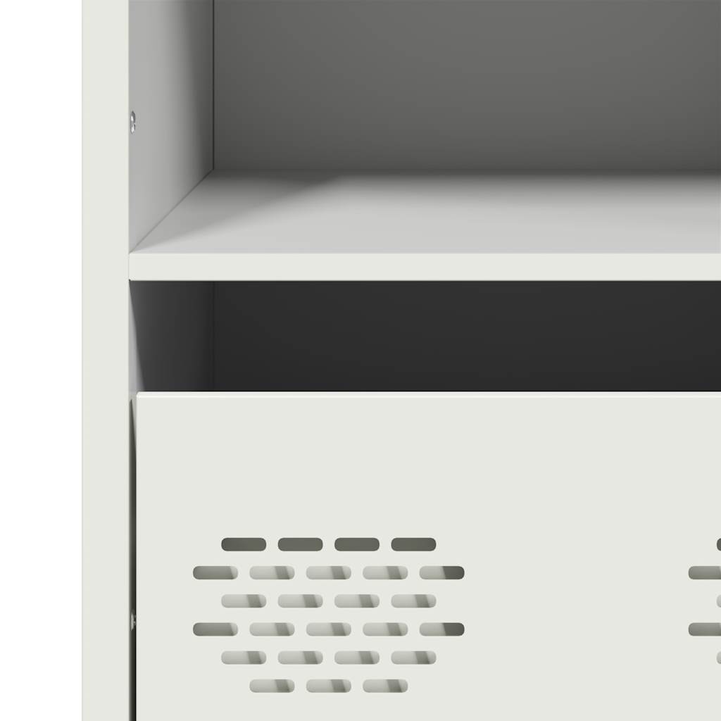 vidaXL Highboard White 35x39x103,5 cm Steel