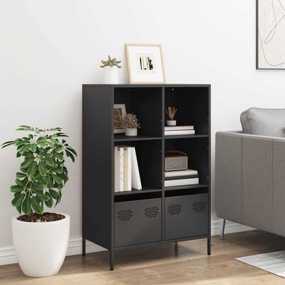 vidaXL Highboard Black 68x39x103,5 cm Steel