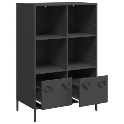 vidaXL Highboard Black 68x39x103,5 cm Steel