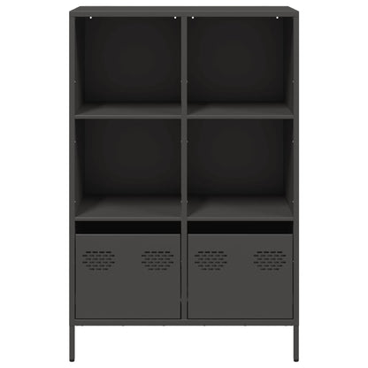 vidaXL Highboard Black 68x39x103.5 cm Steel