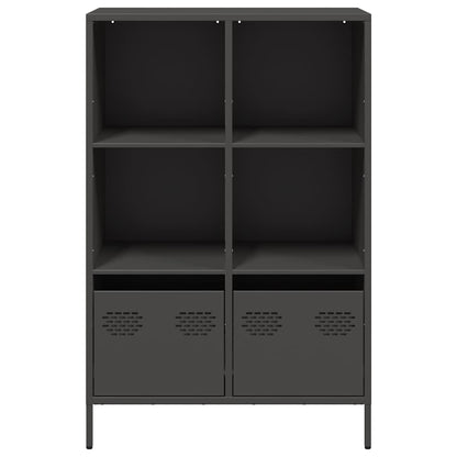 vidaXL Highboard Black 68x39x103,5 cm Steel
