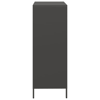 vidaXL Highboard Black 68x39x103.5 cm Steel