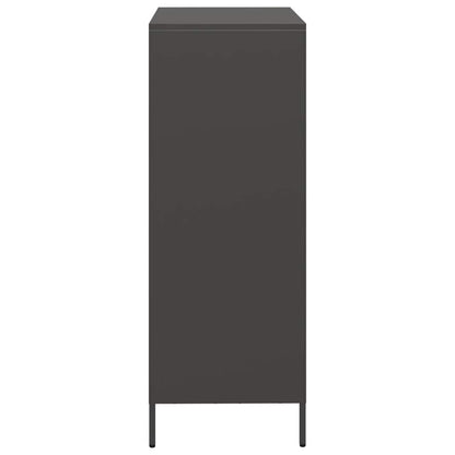 vidaXL Highboard Black 68x39x103,5 cm Steel