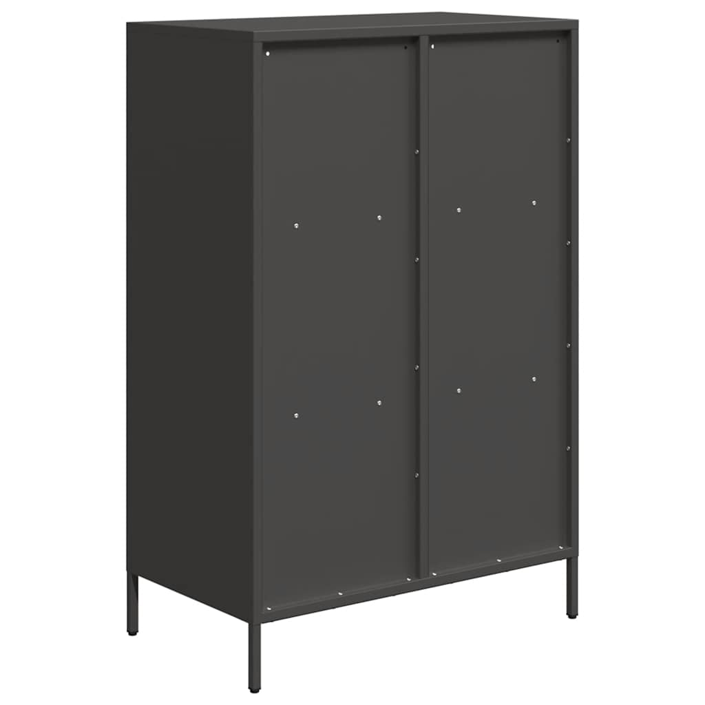 vidaXL Highboard Black 68x39x103,5 cm Steel