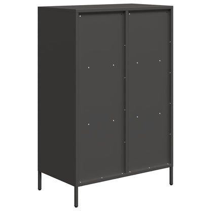 vidaXL Highboard Black 68x39x103,5 cm Steel