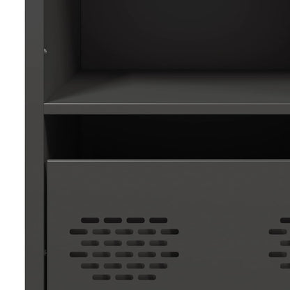vidaXL Highboard Black 68x39x103,5 cm Steel