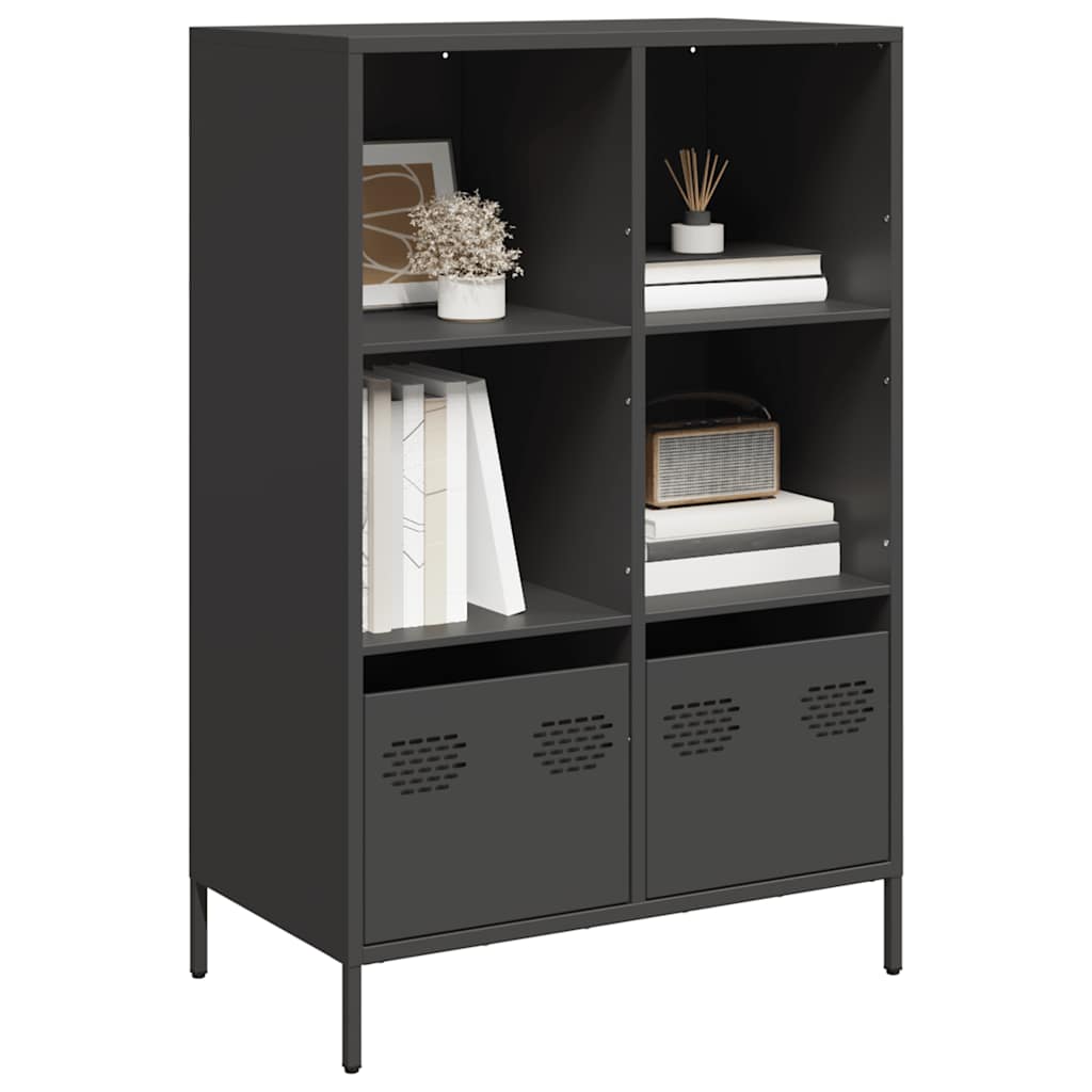 vidaXL Highboard Black 68x39x103,5 cm Steel