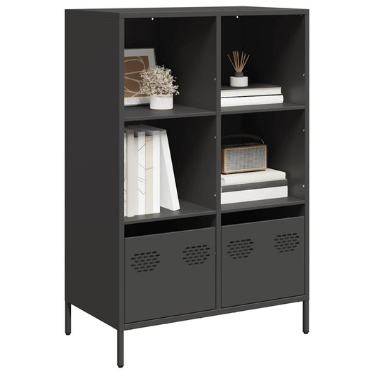 vidaXL Highboard Black 68x39x103,5 cm Steel