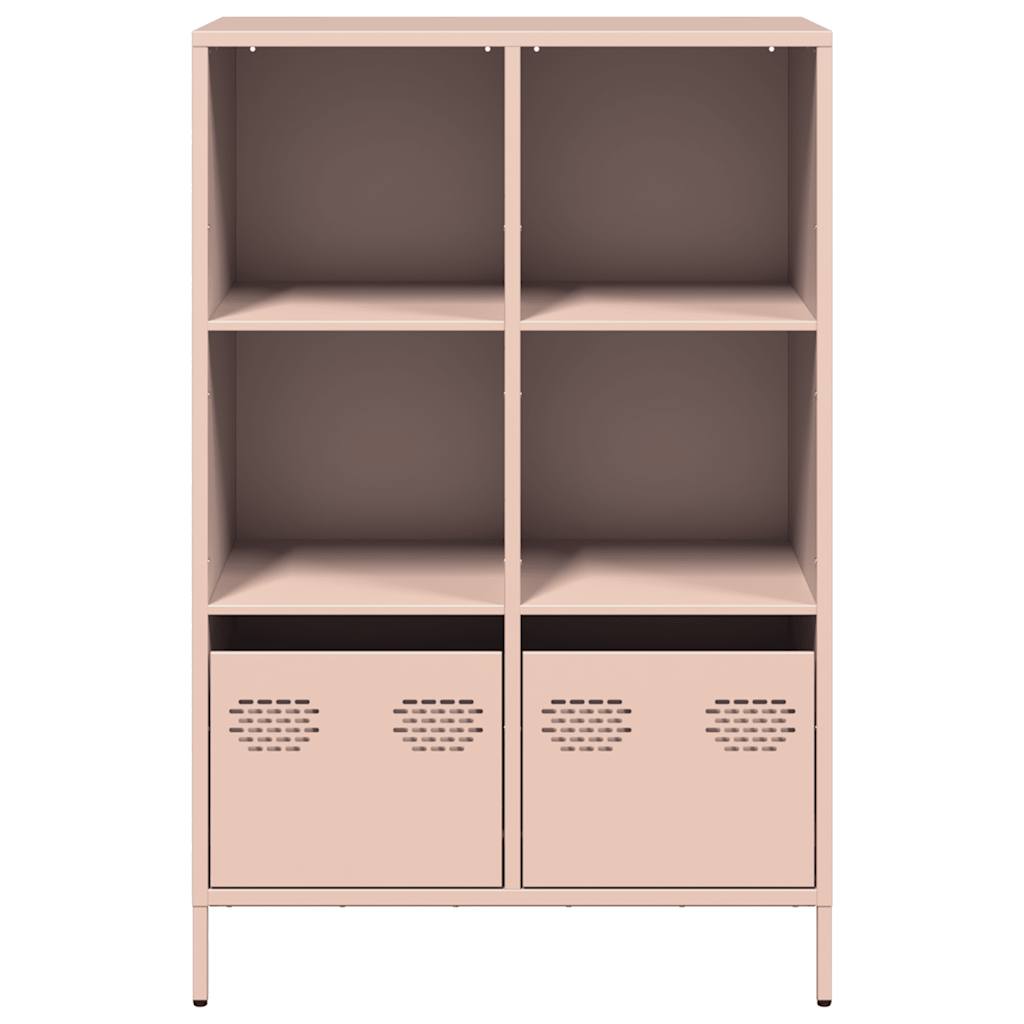 vidaXL Highboard Pink 68x39x103.5 cm Steel