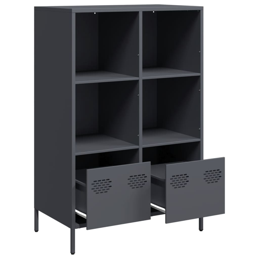 vidaXL Highboard Anthracite 68x39x103,5 cm Steel
