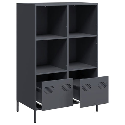 vidaXL Highboard Anthracite 68x39x103,5 cm Steel
