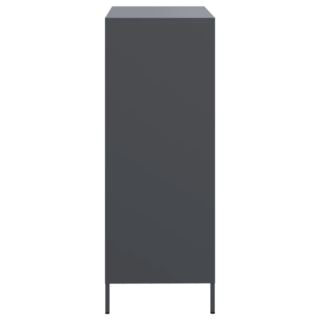 vidaXL Highboard Anthracite 68x39x103.5 cm Steel