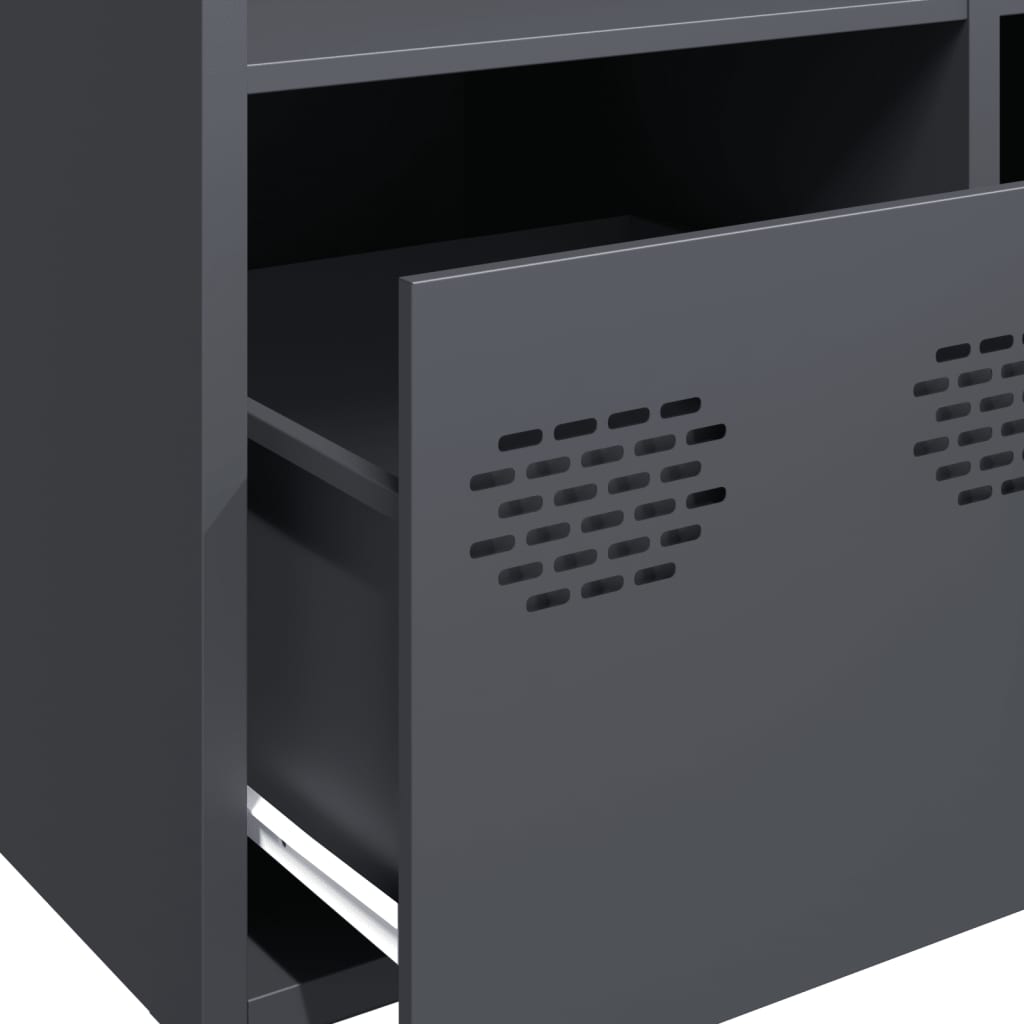vidaXL Highboard Anthracite 68x39x103,5 cm Steel
