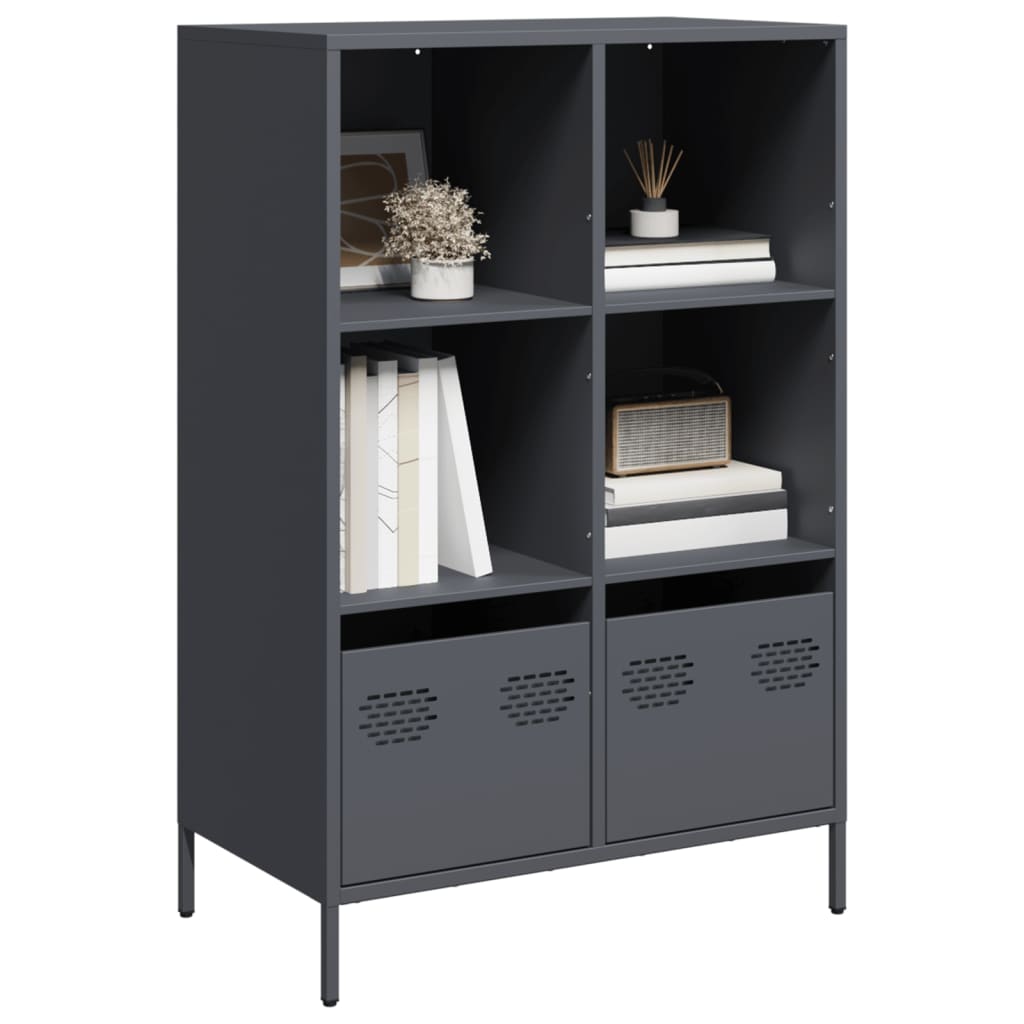vidaXL Highboard Anthracite 68x39x103,5 cm Steel