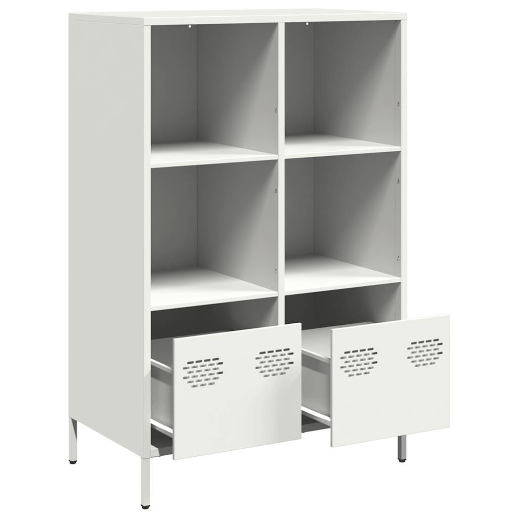 vidaXL Highboard White 68x39x103,5 cm Steel