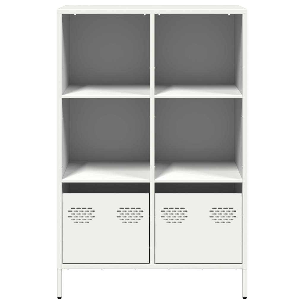 vidaXL Highboard White 68x39x103.5 cm Steel
