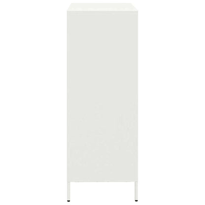 vidaXL Highboard White 68x39x103.5 cm Steel