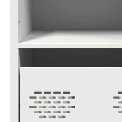 vidaXL Highboard White 68x39x103,5 cm Steel