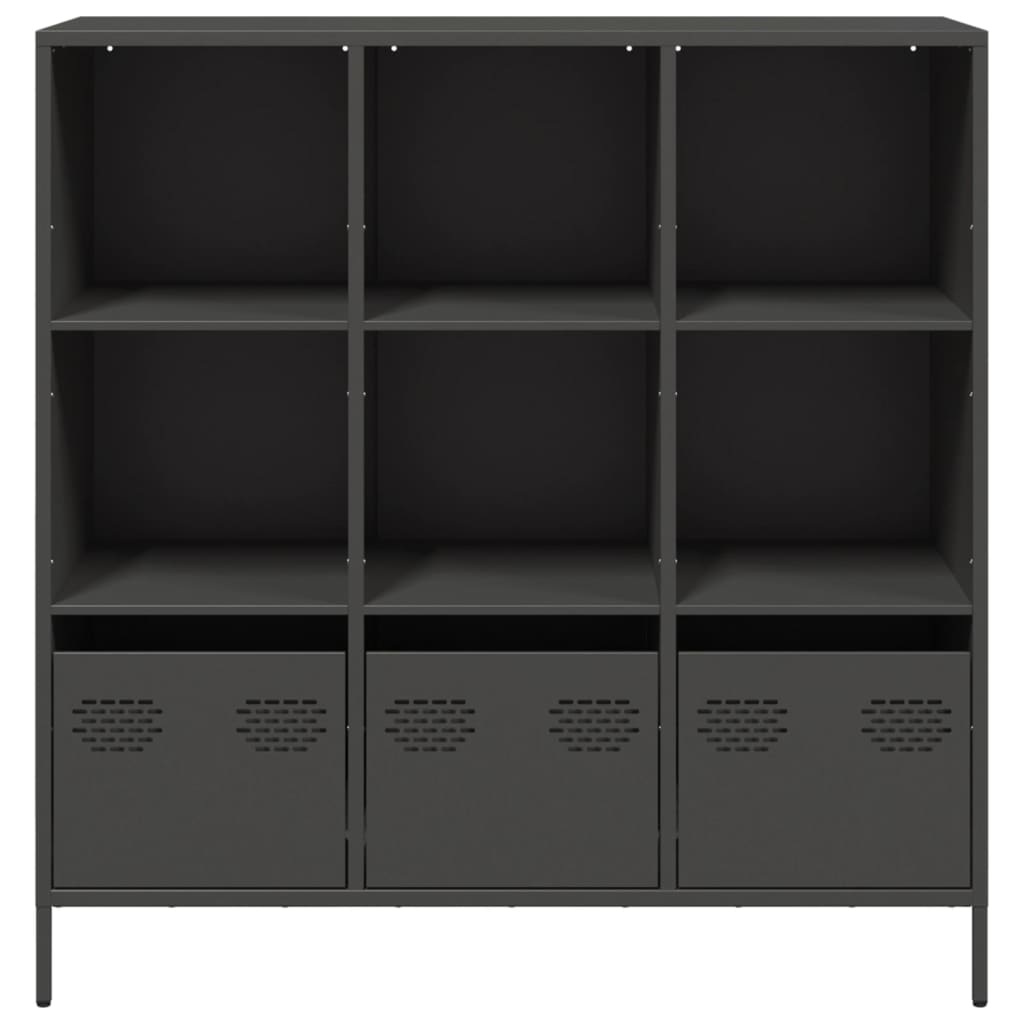 vidaXL Highboard Black 101.5x39x103.5 cm Steel