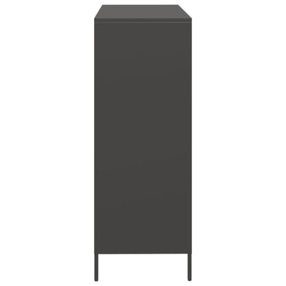 vidaXL Highboard Black 101.5x39x103.5 cm Steel