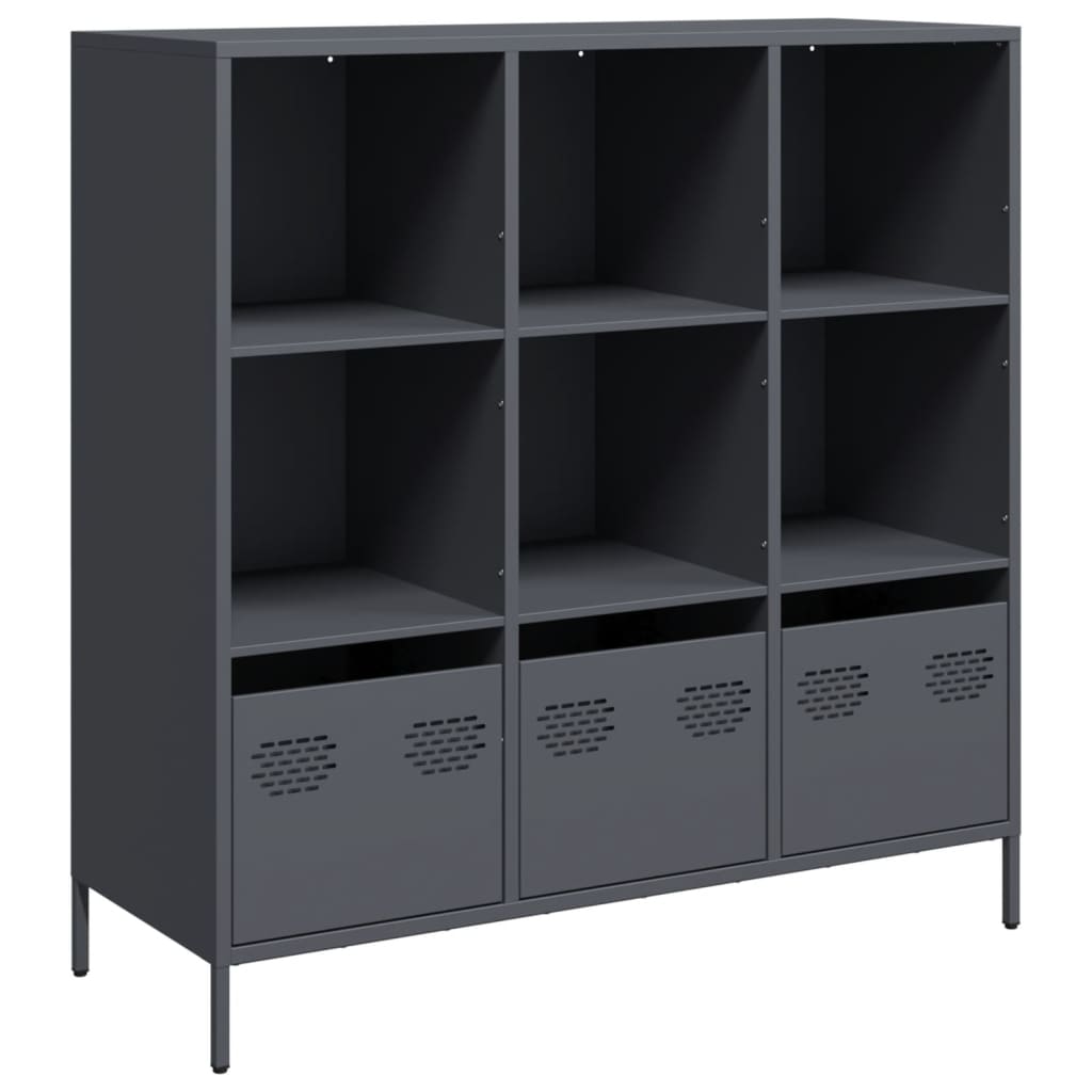 vidaXL Highboard Anthracite 101,5x39x103,5 cm Steel