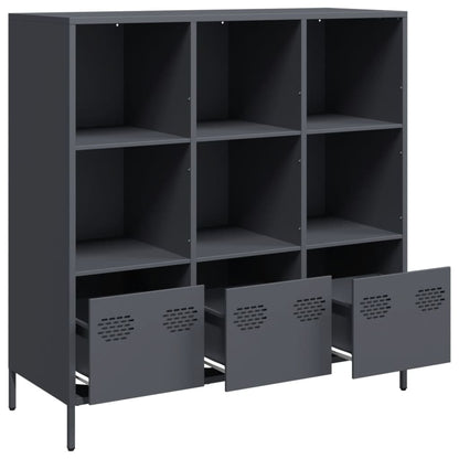 vidaXL Highboard Anthracite 101,5x39x103,5 cm Steel