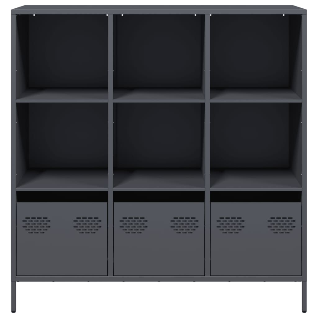 vidaXL Highboard Anthracite 101,5x39x103,5 cm Steel