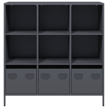 vidaXL Highboard Anthracite 101,5x39x103,5 cm Steel