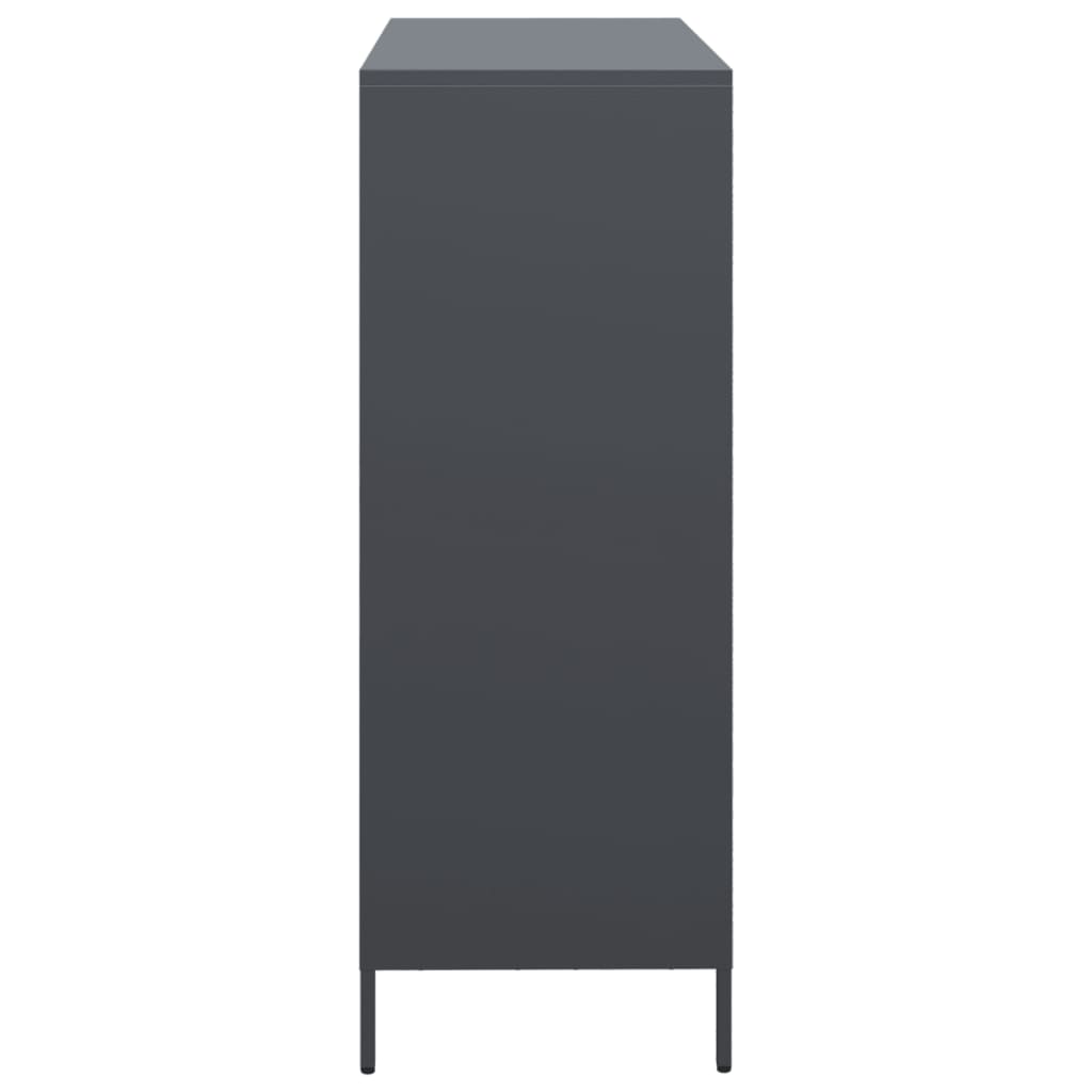 vidaXL Highboard Anthracite 101,5x39x103,5 cm Steel