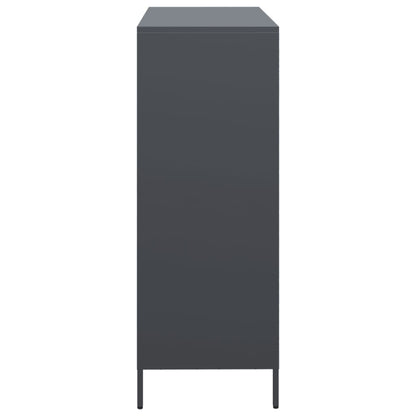 vidaXL Highboard Anthracite 101,5x39x103,5 cm Steel