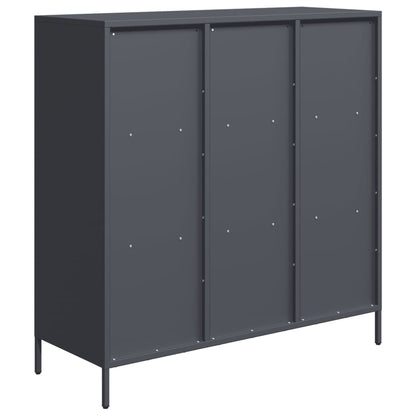 vidaXL Highboard Anthracite 101,5x39x103,5 cm Steel