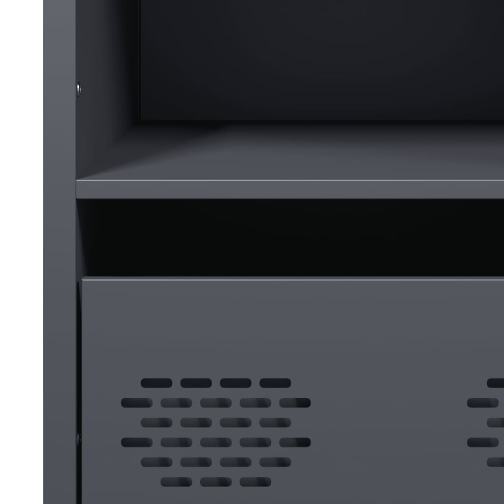 vidaXL Highboard Anthracite 101,5x39x103,5 cm Steel