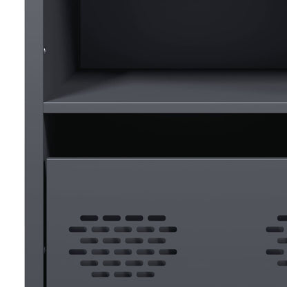 vidaXL Highboard Anthracite 101,5x39x103,5 cm Steel