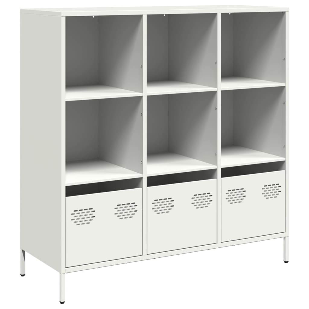 vidaXL Highboard White 101,5x39x103,5 cm Steel