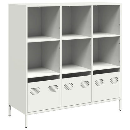 vidaXL Highboard White 101,5x39x103,5 cm Steel