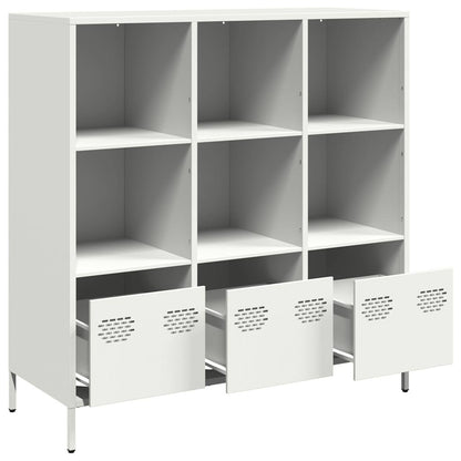 vidaXL Highboard White 101,5x39x103,5 cm Steel