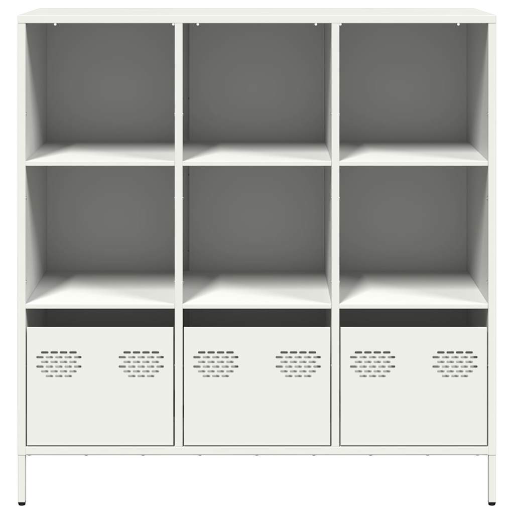 vidaXL Highboard White 101,5x39x103,5 cm Steel