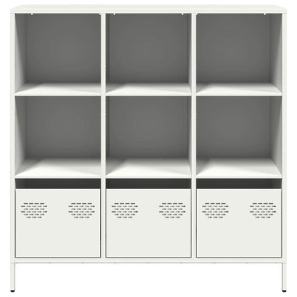 vidaXL Highboard White 101,5x39x103,5 cm Steel