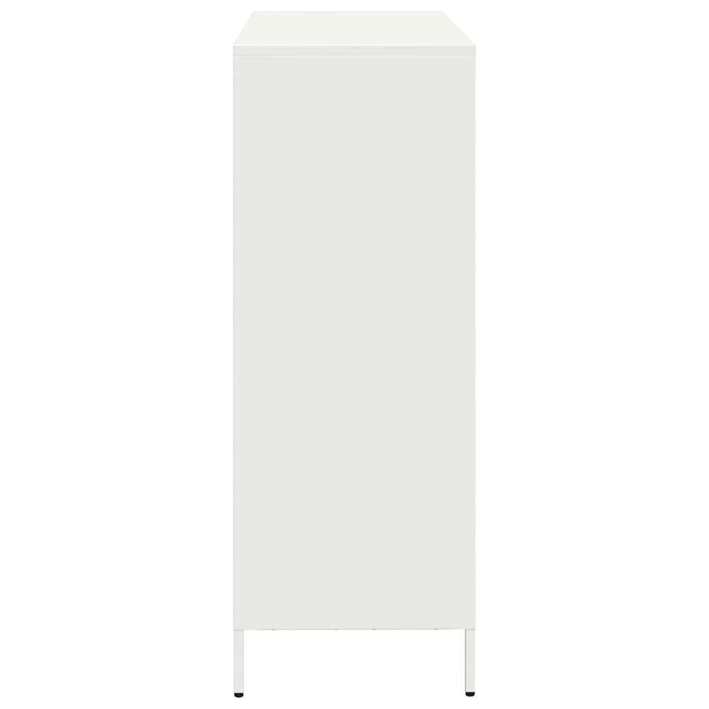 vidaXL Highboard White 101,5x39x103,5 cm Steel