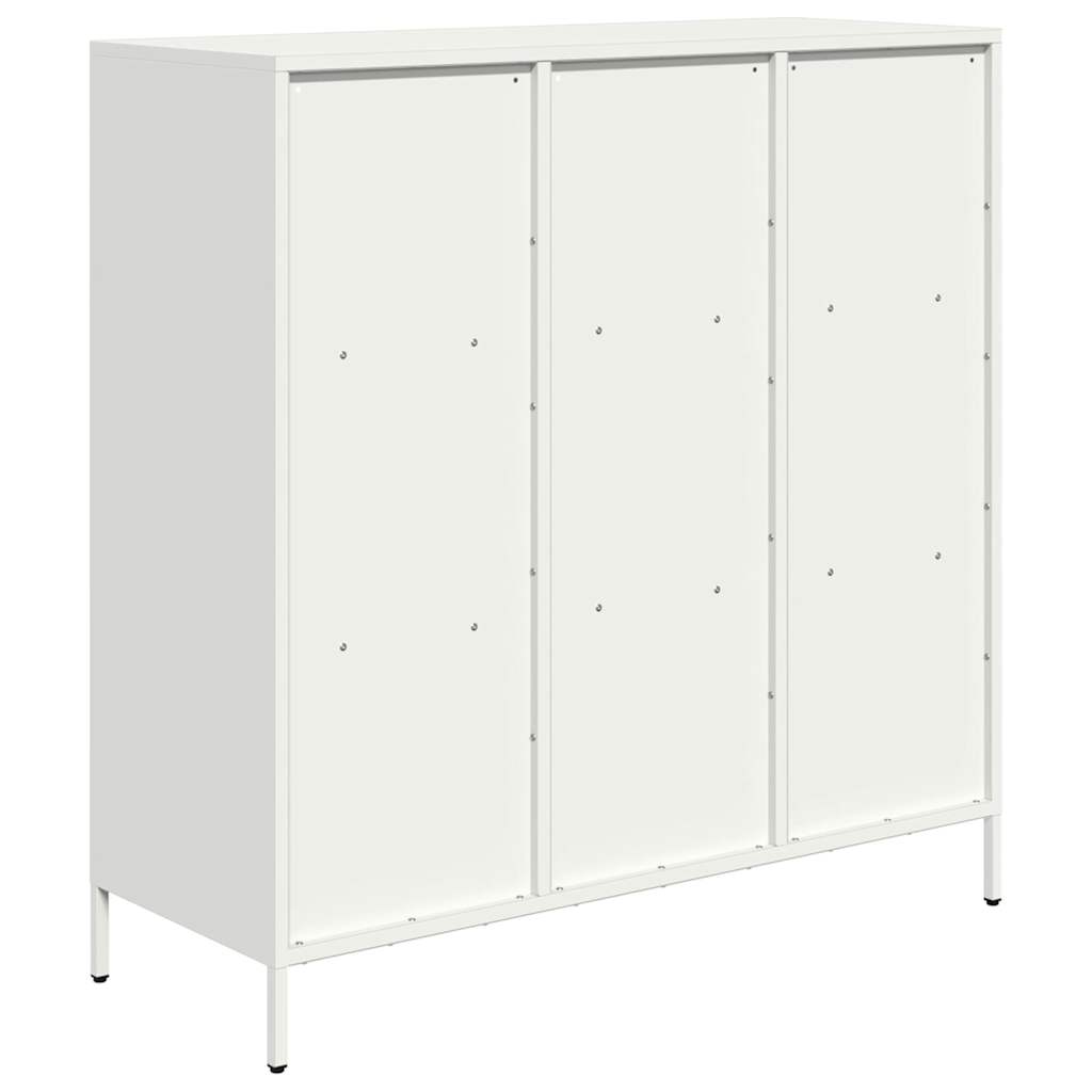 vidaXL Highboard White 101,5x39x103,5 cm Steel