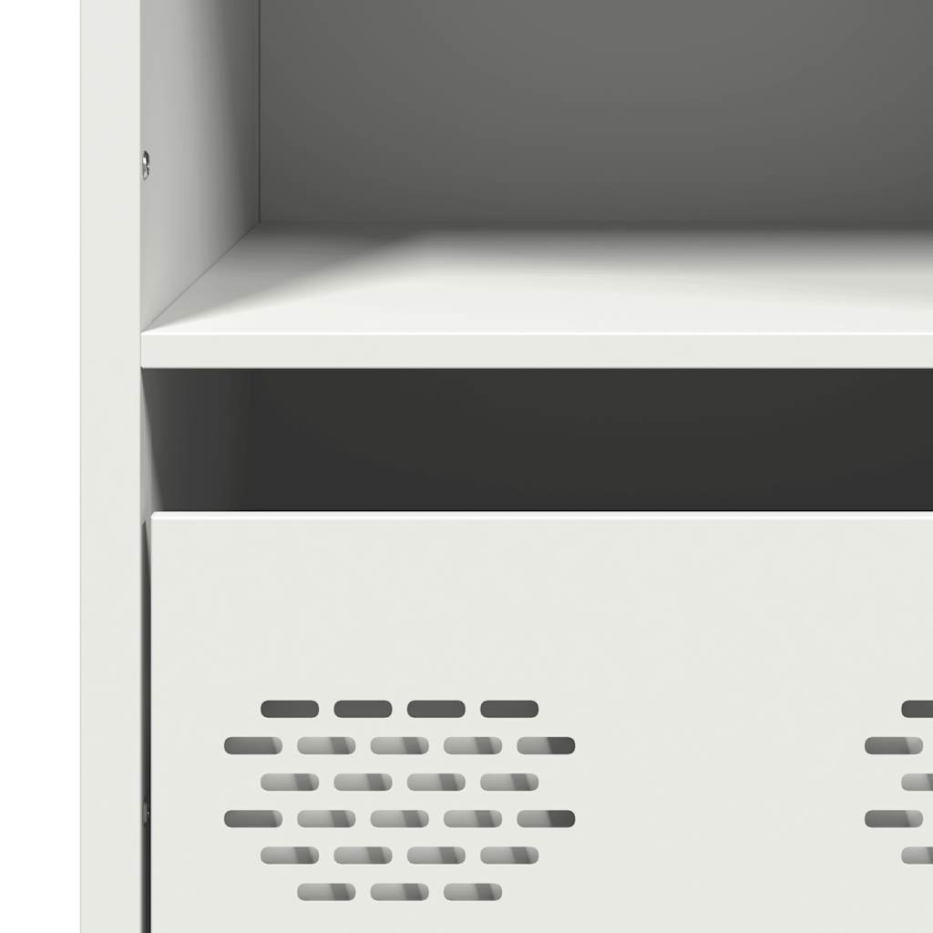vidaXL Highboard White 101,5x39x103,5 cm Steel