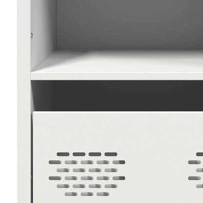 vidaXL Highboard White 101,5x39x103,5 cm Steel