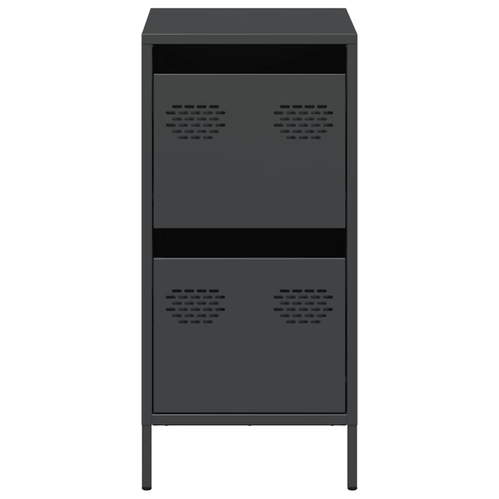 vidaXL Sideboard Black 35x39x73.5 cm Cold-rolled Steel