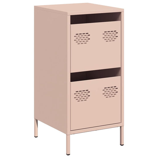 vidaXL Sideboard Pink 35x39x73,5 cm Cold-rolled Steel